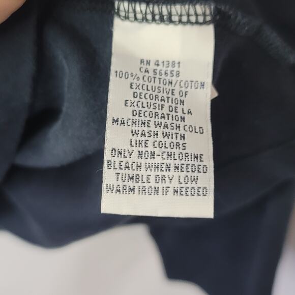 Polo Ralph Lauren- Men's Navy blue long sleeve 1/4 zip pull over- size XL - Picture 6 of 7